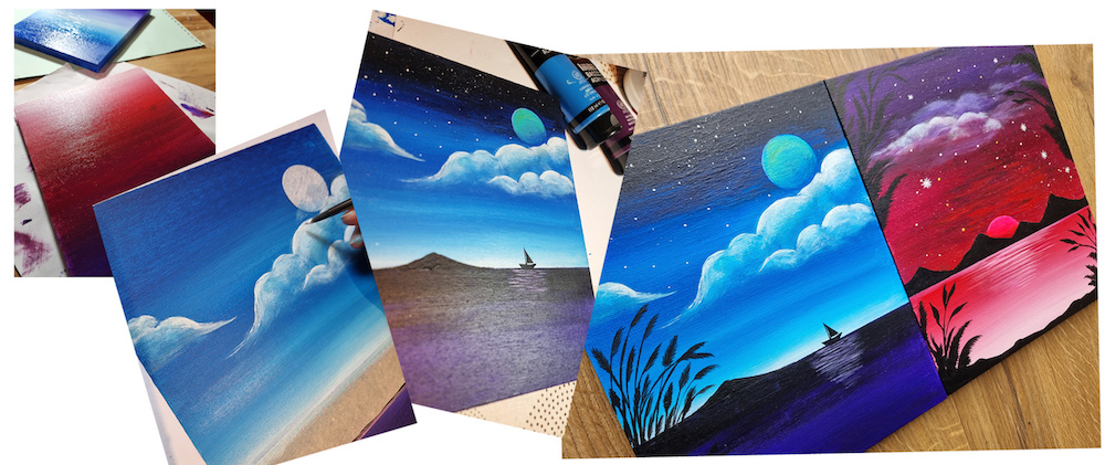 Jas Logie Light-up Canvas Night Sky