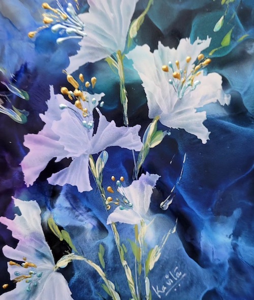 Kavita Lamba Alcohol Ink Blooms