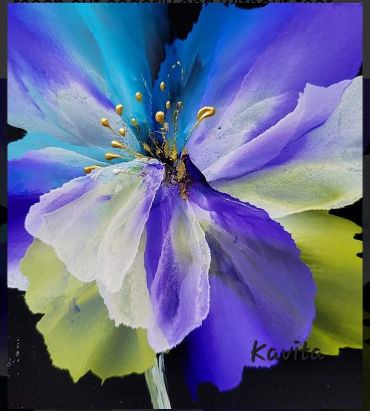 Kavita Lamba Alcohol Ink Blooms