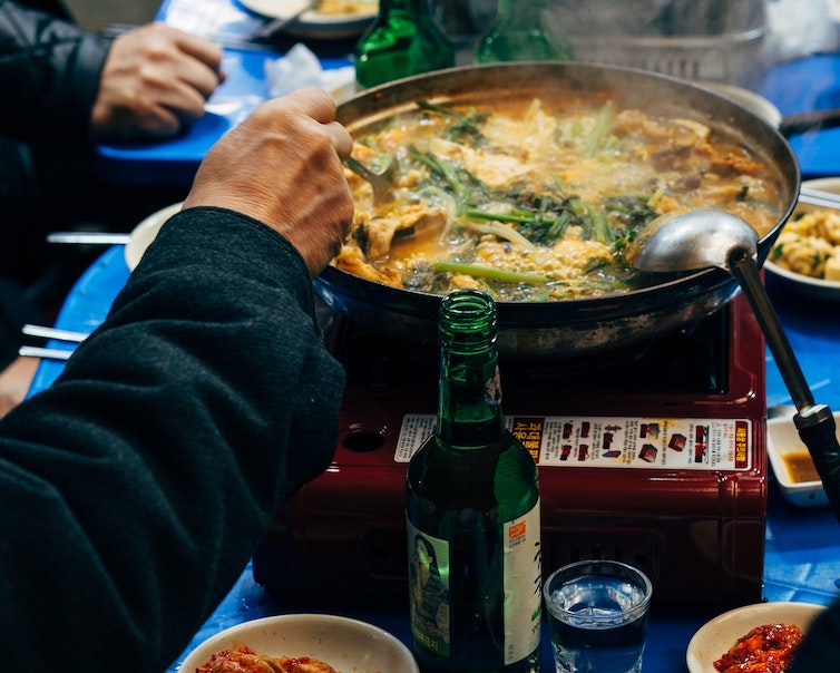 Korean lunch dish vegetarian