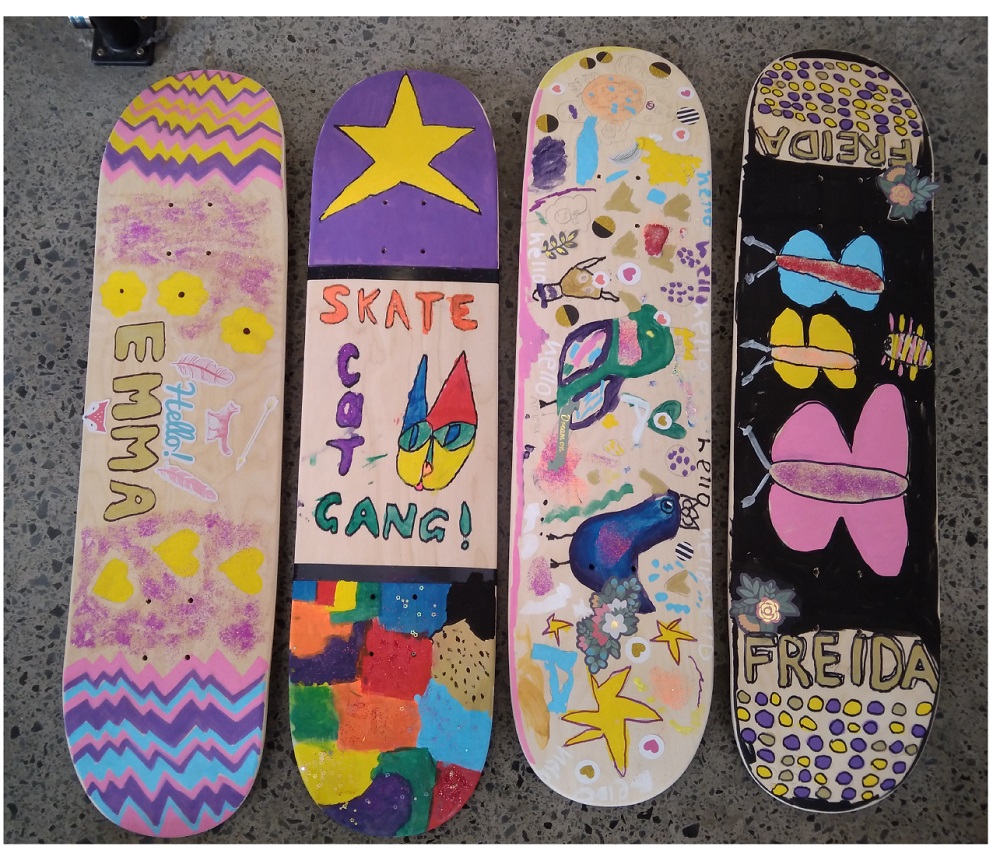Lucie B Skateboard Art Workshop