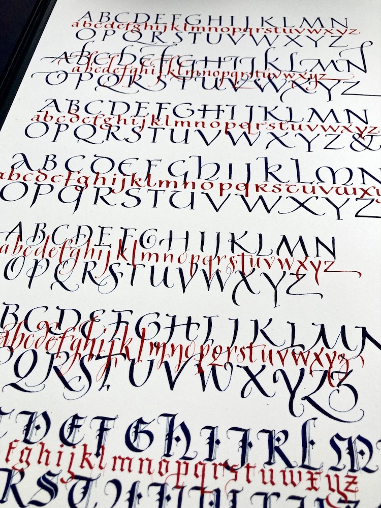 Alphabet lettering