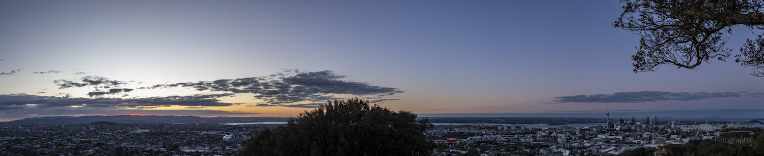 Sunset photography from Mt Eden October 2024