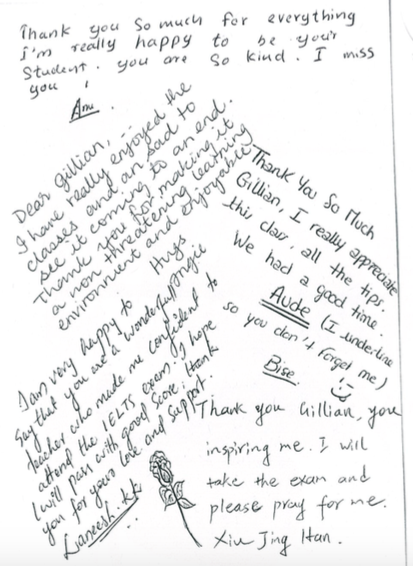 Gillian Manolis student feedback