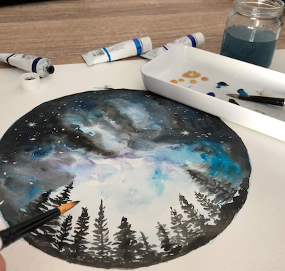 Paint a Watercoloured Night Sky with Chloe Lam